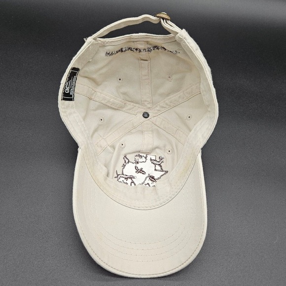 First Shot Outfitters Strapback Hat Dad Ball Cap Beige Embroidered Hunting Texas - Picture 6 of 7